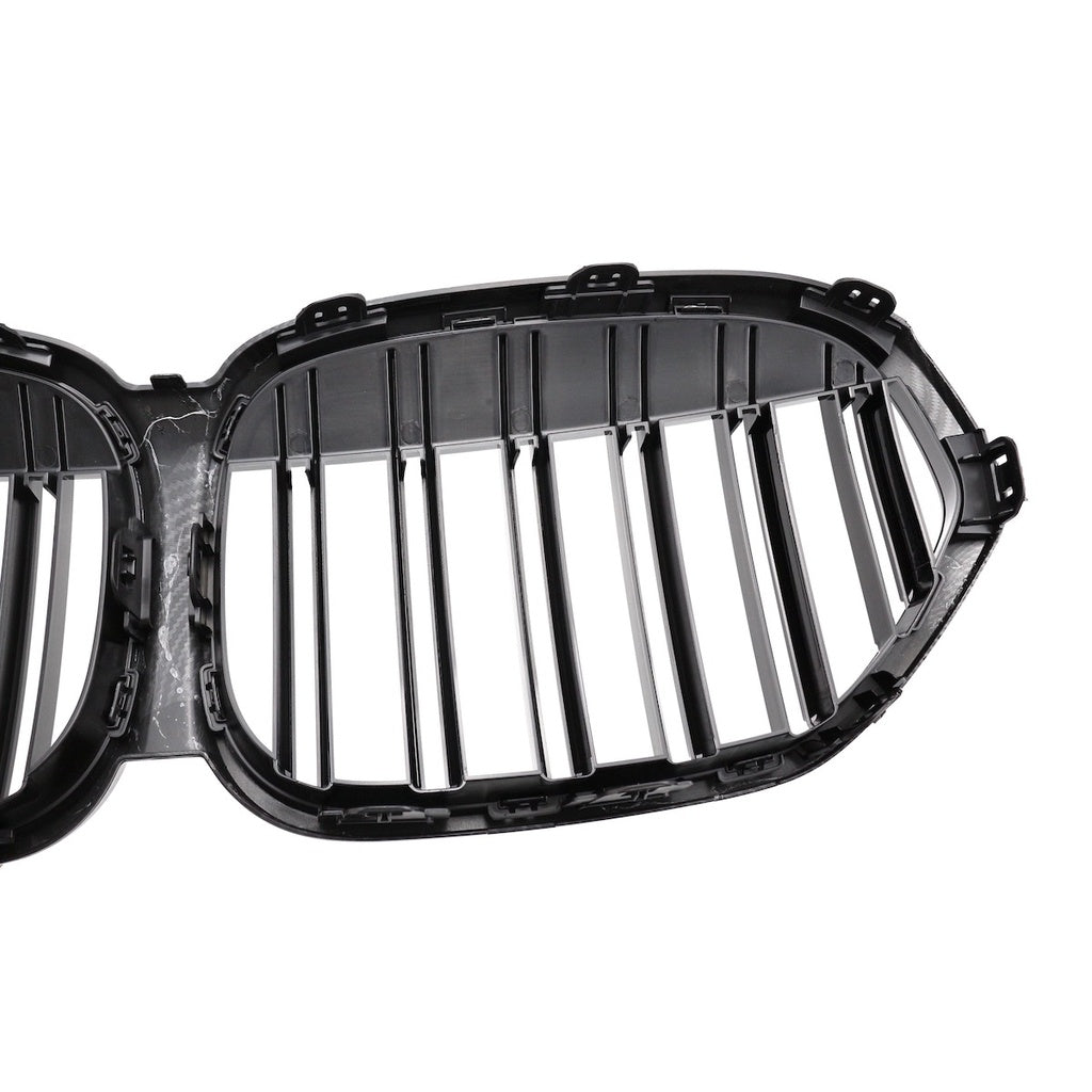 Kühlergrill Glanzschwarz für BMW X1 F48 Facelift 2019-2022 Doppel Linie