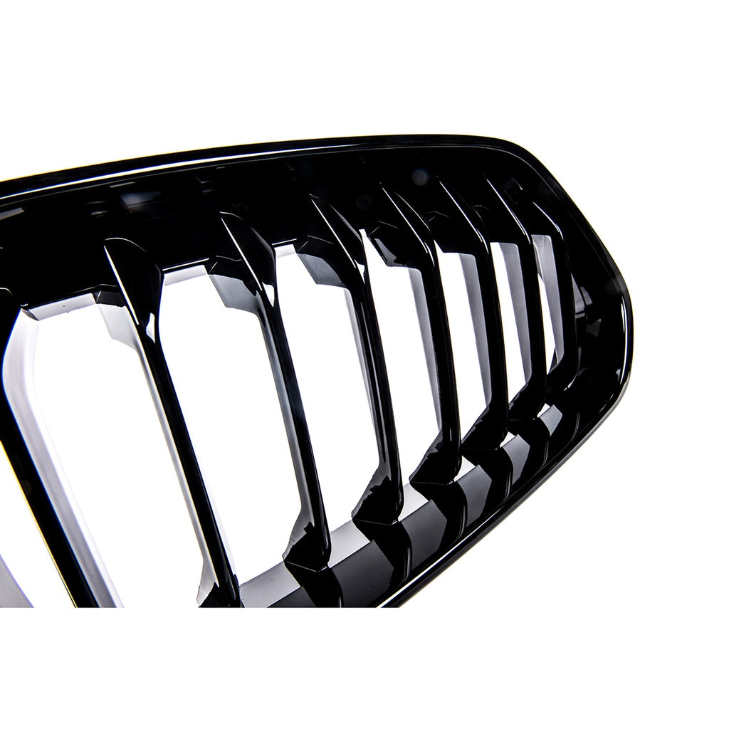 Kühlergrill Glanzschwarz für BMW X2 F39 2017-2023 Einzelne Linie