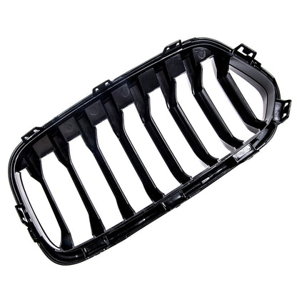 Kühlergrill Glanzschwarz für BMW X2 F39 2017-2023 Einzelne Linie