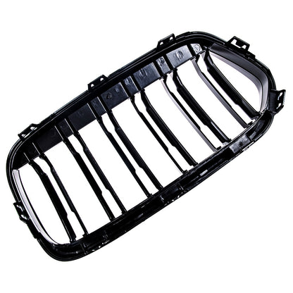 Kühlergrill Gloss Black für BMW X2 F39 2017-2023 Dual Line