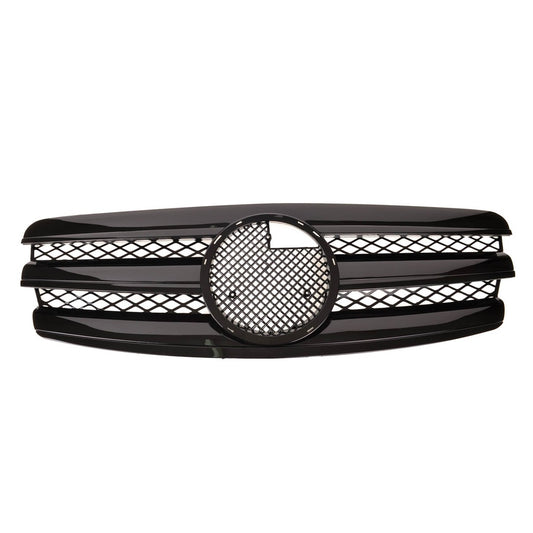 Kühlergrill Hochglänzend Schwarz MERCEDES E-Klasse W211 Limousine T-Modell 2002-2006 Pre-Facelift