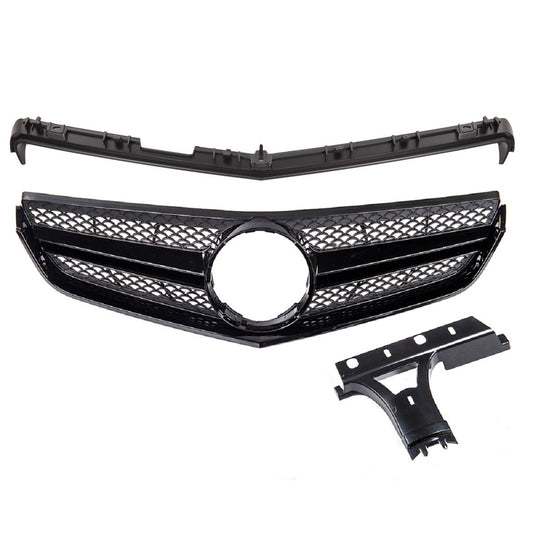 Kühlergrill Gloss Black MERCEDES E-Klasse C207 Coupe A207 Cabrio Pre-Facelift 2009-2013