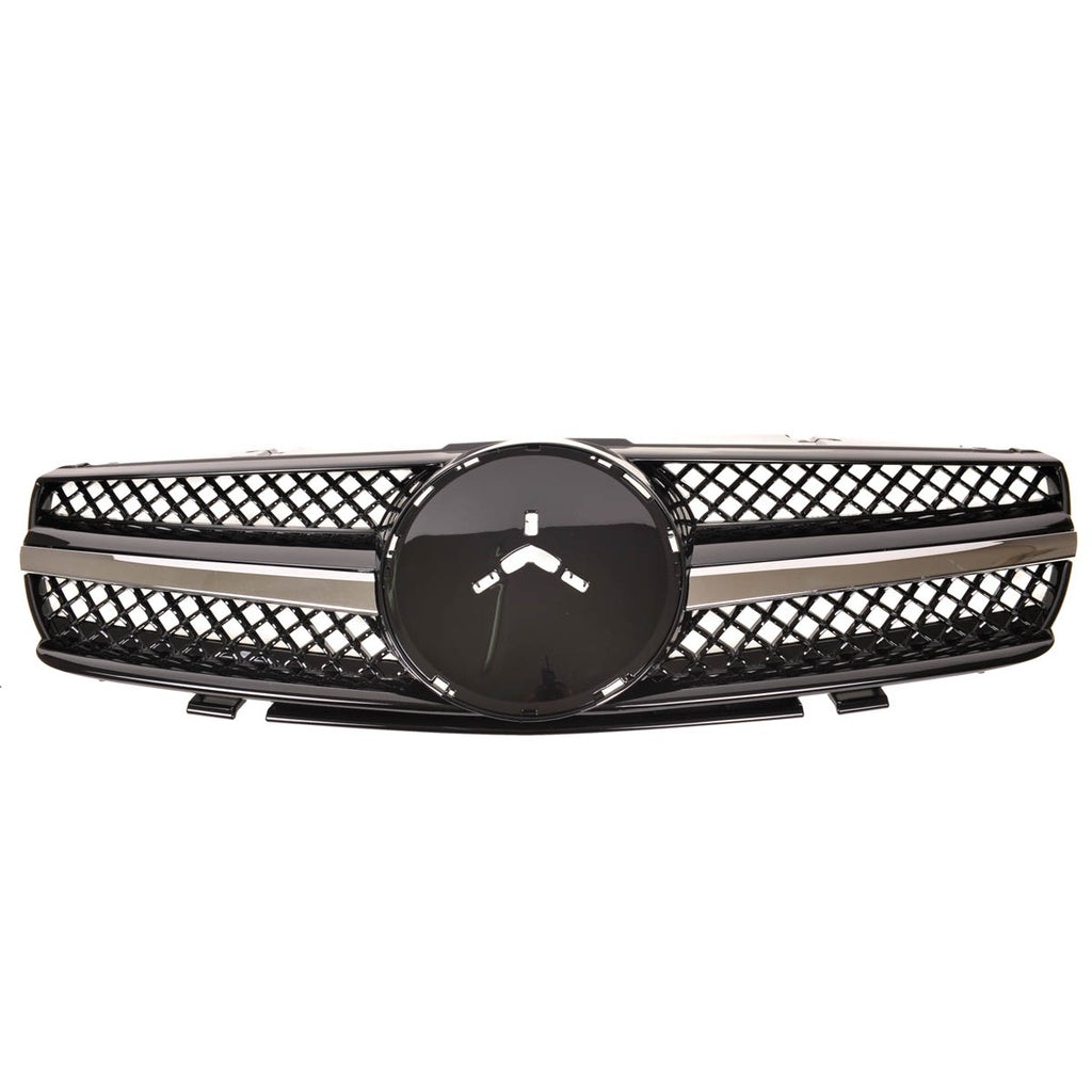 Kühlergrill Chrom-Schwarz für Mercedes SL R230 Pre-Facelift 2001-2006