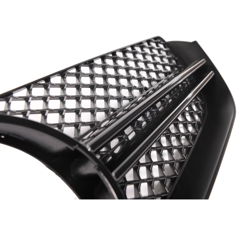 Kühlergrill Glänzend Schwarz für Mercedes E-Klasse (C207, A207) Coupe Cabrio 2009-2013 Pre-Facelift