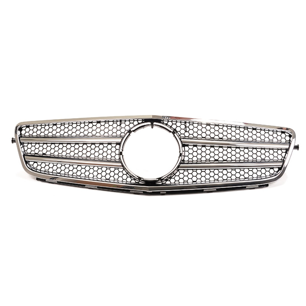 Kühlergrill Chrom Schwarz passend für Mercedes C-Klasse W204 Limousine Coupe T-Modell 2007-2015