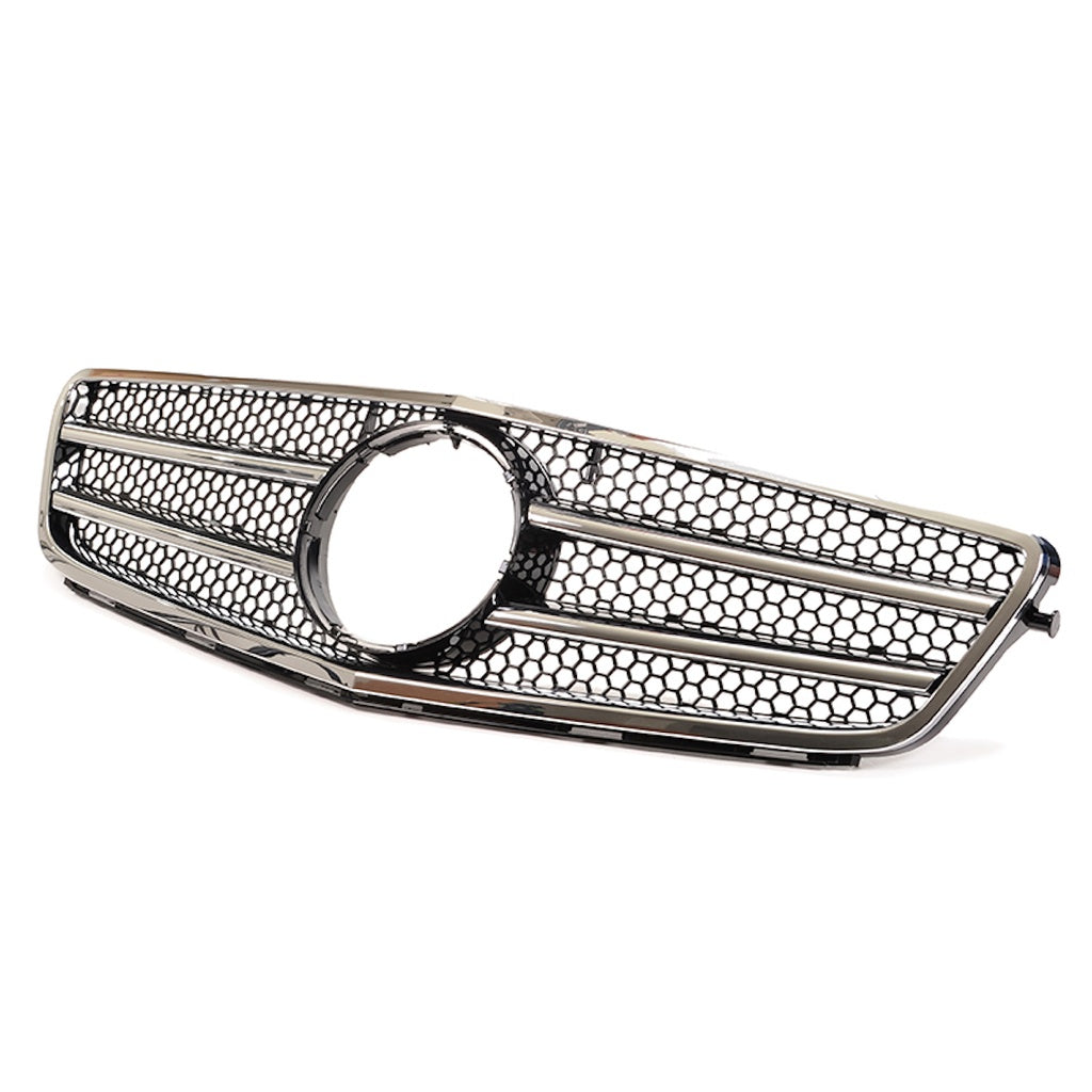 Kühlergrill Chrom Schwarz passend für Mercedes C-Klasse W204 Limousine Coupe T-Modell 2007-2015