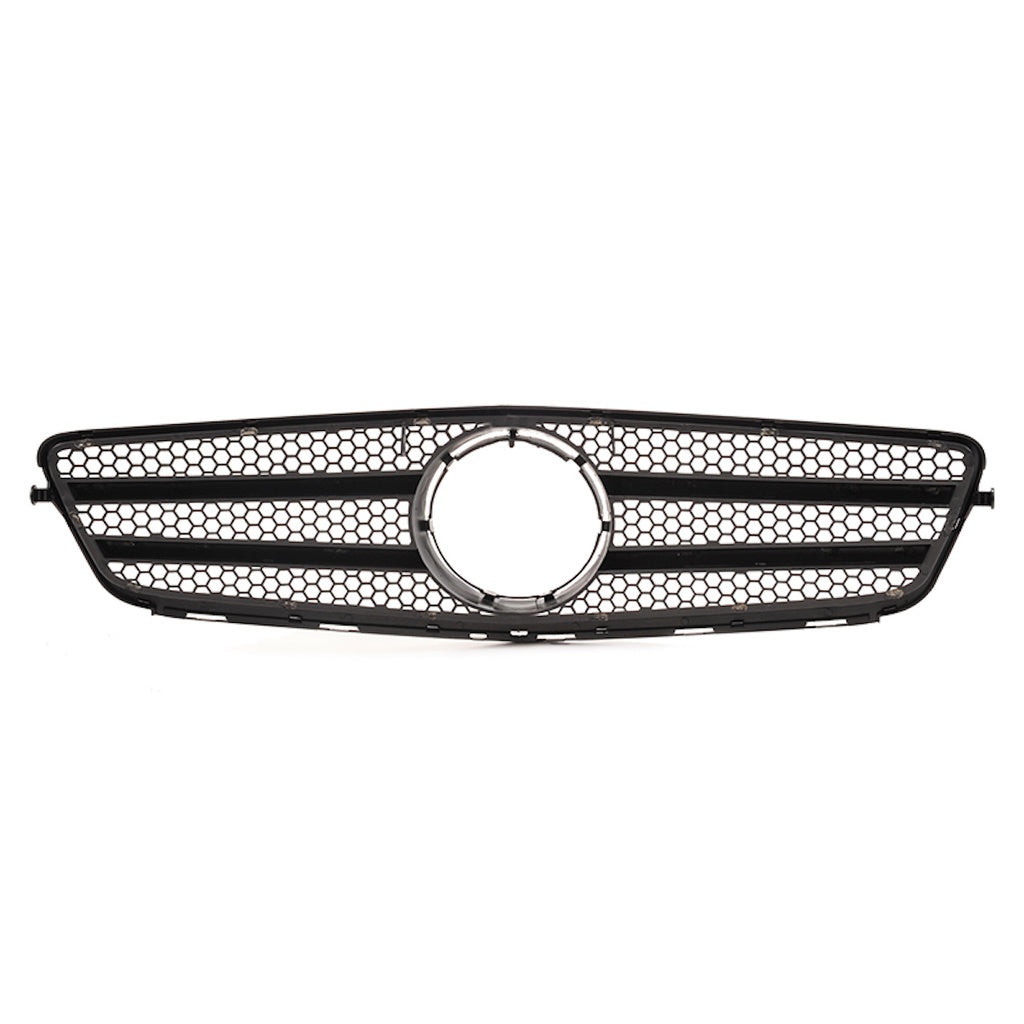 Kühlergrill Chrom Schwarz passend für Mercedes C-Klasse W204 Limousine Coupe T-Modell 2007-2015