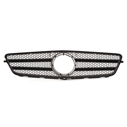 Kühlergrill Chrom Schwarz passend für Mercedes C-Klasse W204 Limousine Coupe T-Modell 2007-2015