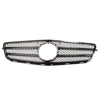 Kühlergrill Glanzschwarz für Mercedes C-Klasse W204 Limousine Coupé T-Modell 2007-2015