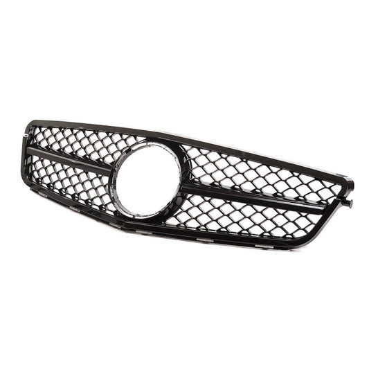 Kühlergrill Hochglanz-Schwarz für Mercedes C-Klasse W204 Limousine Kombi Coupé 2007-2015