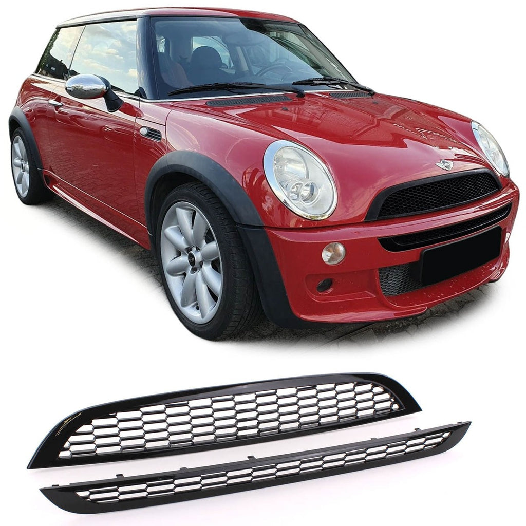 Kühlergrill Glanz Schwarz für MINI R50 R53 2001-2006 JCW Modell