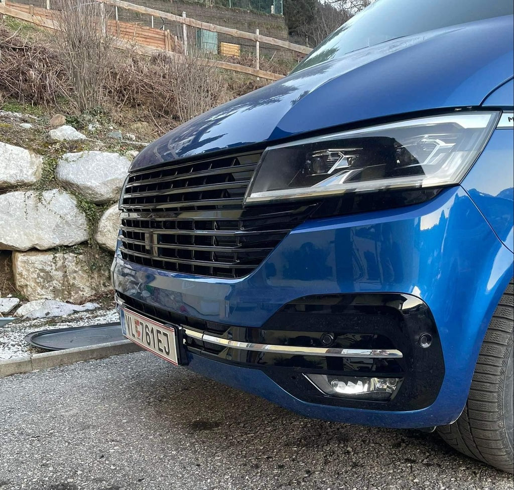 Kühlergrill Glanz Schwarz ohne Emblem für VW T6.1 Multivan Transporter 2019-2024