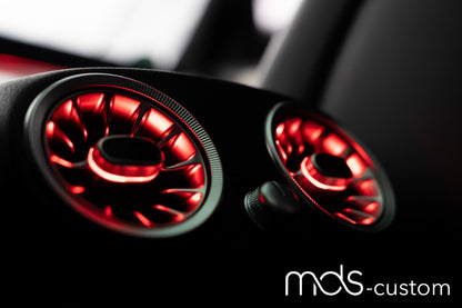 Mercedes X253 Lüftungsdüsen mit Ambientebeleuchtung – Nachrüstsatz für Mercedes GLC