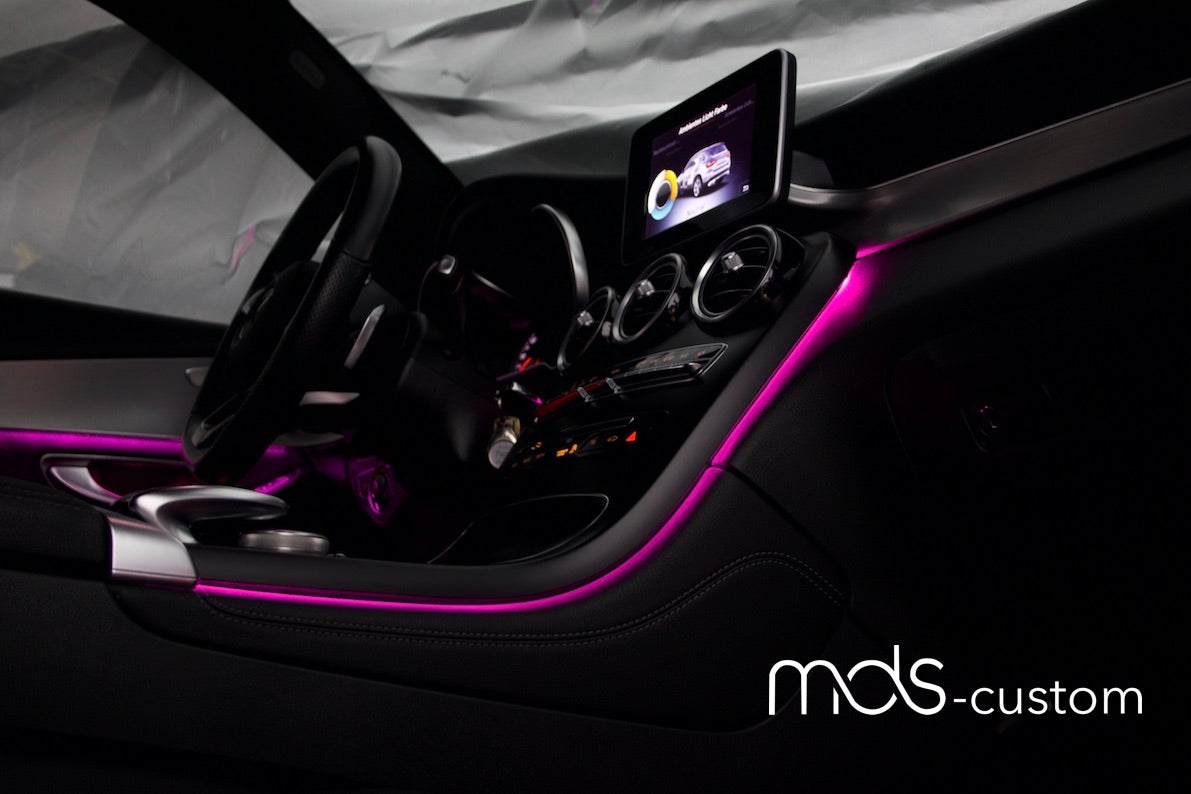 Mercedes GLC X253 Ambientebeleuchtung Nachrüstsatz | 0-64 Farben Nachrüstsatz