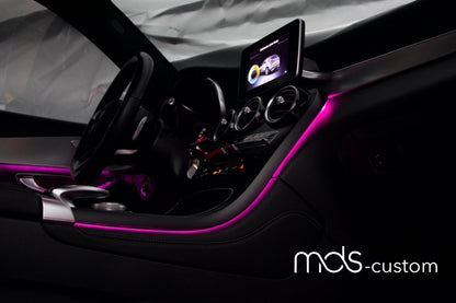 Mercedes W205 Ambientebeleuchtung 3-64 Farben – Upgrade-Nachrüstsatz für Mercedes C-Klasse