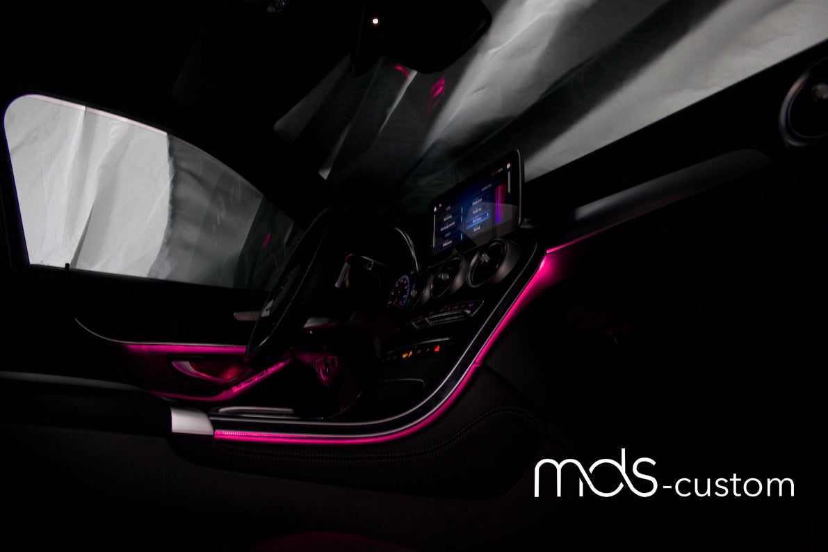 Mercedes GLC X253 Ambientebeleuchtung Nachrüstsatz | 0-64 Farben Nachrüstsatz