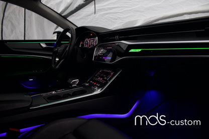 Audi A7 4K Ambientebeleuchtung Nachrüstsatz | 30 Farben, Steuerung über MMI