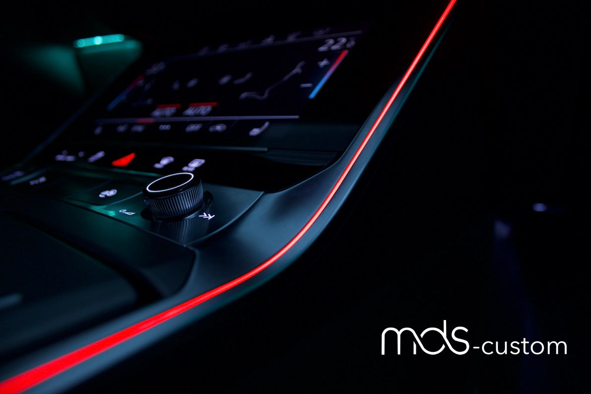 Audi A6 C8 Ambientebeleuchtung Nachrüstsatz | 30 Farben, Steuerung über MMI