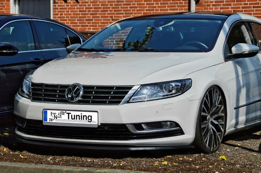 CUP Frontspoilerlippe ABS Volkswagen Passat CC, Typ 3CC Schwarz Matt