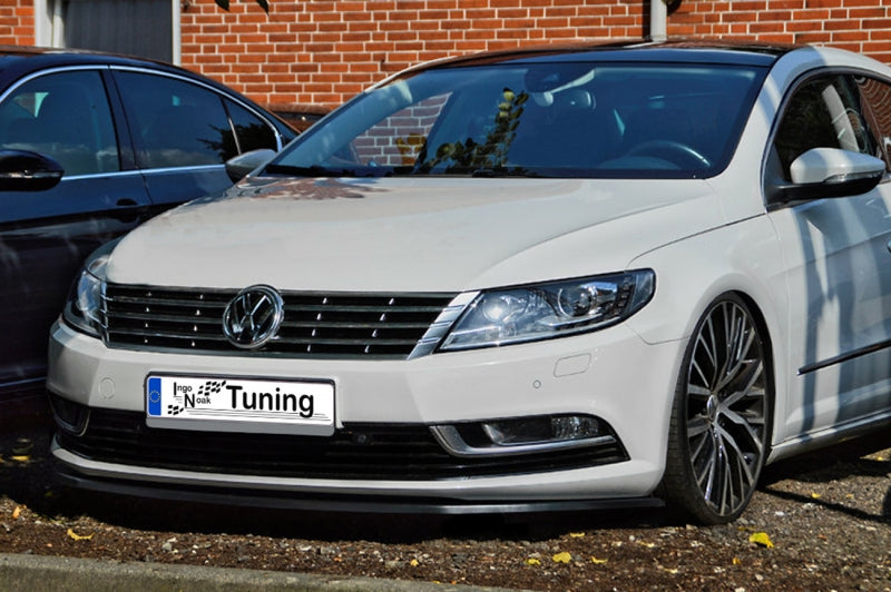CUP Frontspoilerlippe ABS Volkswagen Passat CC, Typ 3CC Schwarz Glanz