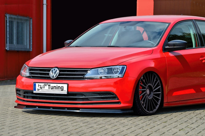 CUP Frontspoilerlippe ABS Volkswagen Jetta 6, Typ. 16 Schwarz Glanz