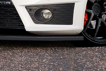 CUP Frontspoilerlippe ABS Seat Leon, 1P, Cupra R Bj.: 2009-2012 Schwarz Glanz