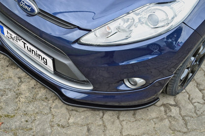 CUP Frontspoilerlippe ABS Ford Fiesta, Sport, JA8, MK7 Schwarz Glanz