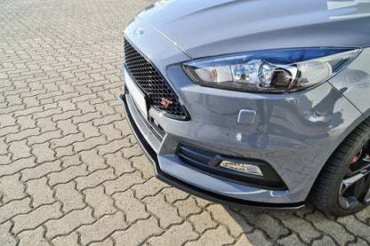 CUP Frontspoilerlippe ABS Ford Focus ST, DYB ab Bj.: 2015- Schwarz Glanz