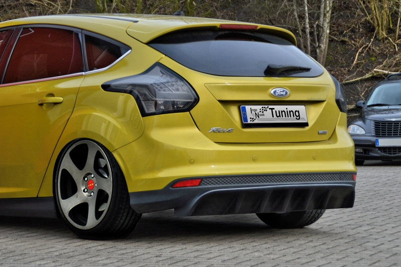 Heckansatz Heckdiffusor Ford Focus, DYB Bj.: 2010-2014 Schwarz Glanz