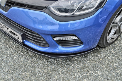 CUP Frontspoilerlippe ABS Renault Clio 4, GT + GT-Line Schwarz Matt