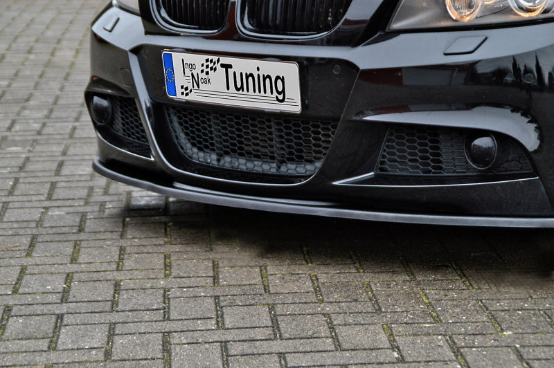 CUP Frontspoilerlippe ABS BMW 3er E90/E91 M Paket Facelift Schwarz Glanz