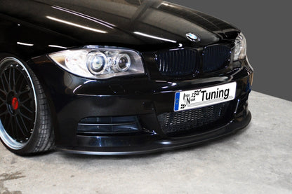 CUP Frontspoilerlippe ABS BMW 1er E82//88 Bj.: 2007-2013 Schwarz Glanz