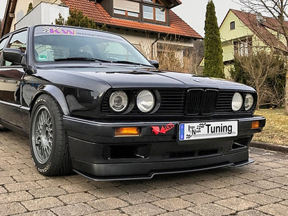 CUP Frontspoilerlippe ABS BMW 3er E30 Bj.: 1982-1994 Schwarz Glanz