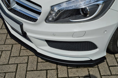 CUP Frontspoilerlippe ABS Mercedes Benz CLA C117 / 245G Schwarz Matt