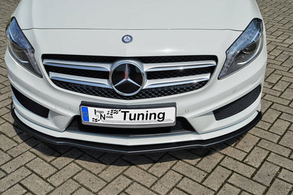 CUP Frontspoilerlippe ABS Mercedes Benz CLA C117 / 245G Schwarz Matt
