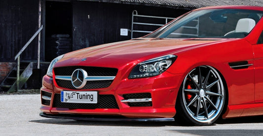 CUP Frontspoilerlippe ABS Mercedes Benz SLK, R172, AMG Schwarz Glanz