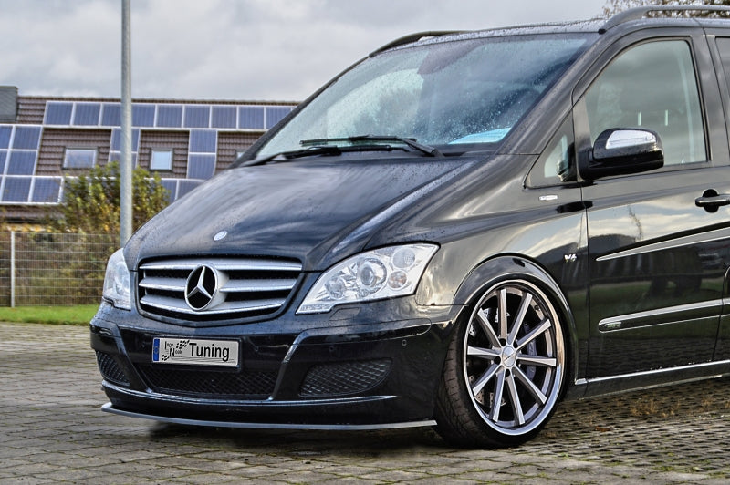 CUP Frontspoilerlippe ABS Mercedes Benz Viano, W639/V639 Schwarz Glanz