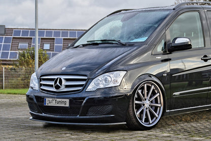 CUP Frontspoilerlippe ABS Mercedes Benz Viano, W639/V639 Schwarz Matt