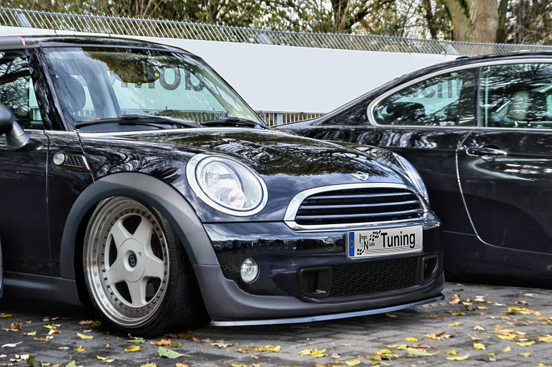 CUP Frontspoilerlippe ABS Mini Cooper R56 Ab Bj.: 2006-14 Schwarz Glanz