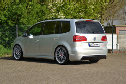 Heckansatz R-Look Volkswagen Touran Facelift Typ 1T, GP2 Schwarz Matt
