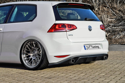 Heckdiffusor Einsatz ABS Volkswagen Golf 7 GTI + GTD Typ AU Schwarz Matt