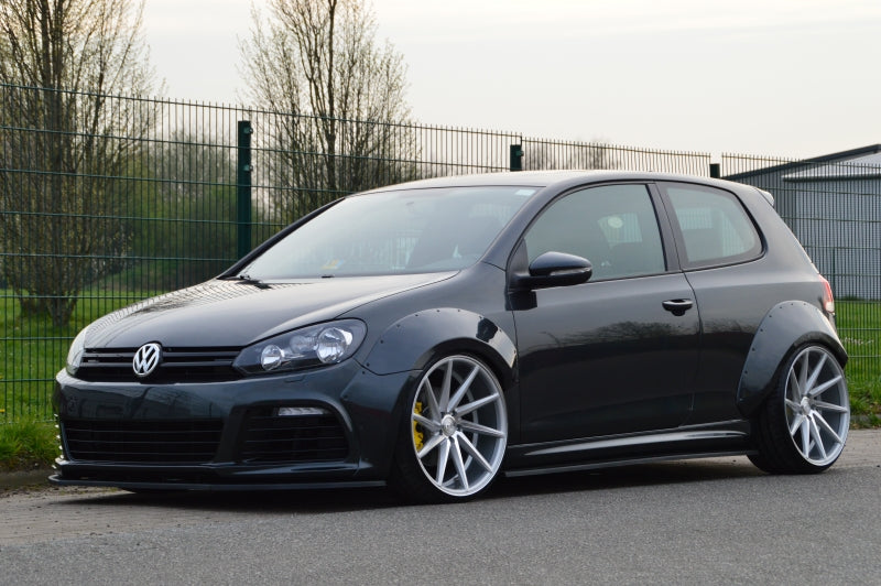 Radlaufverbreiterung 4 tlg. Volkswagen Golf 6R, Typ 1K Schwarz Glanz