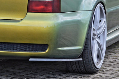 Heckansatz Seitenteile ABS Audi RS4, B5 Bj.: 1999-2001 Schwarz Glanz