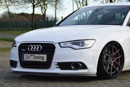 CUP Frontspoilerlippe ABS Audi A6 4G, C7 Bj.: 2010-2014 Schwarz Glanz