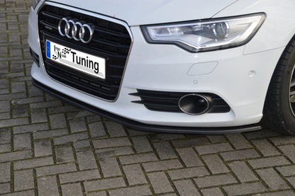 CUP Frontspoilerlippe ABS Audi A6 4G, C7 Bj.: 2010-2014 Schwarz Matt