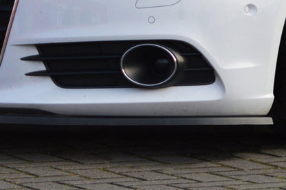 CUP Frontspoilerlippe ABS Audi A6 4G, C7 Bj.: 2010-2014 Schwarz Glanz