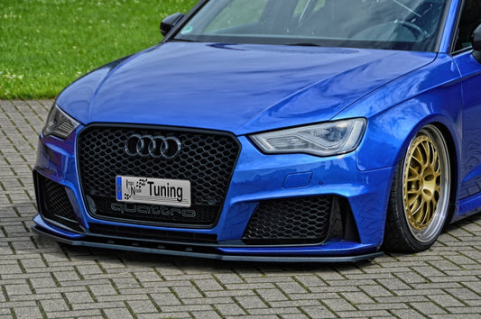 CUP Frontspoilerlippe ABS Audi RS3, 8VA Bj.: 2015 – 2017 Schwarz Matt