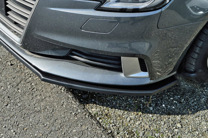 CUP Frontspoilerlippe ABS Audi A3 Typ 8V + Sportback Bj.: 2016 - Schwarz Glanz