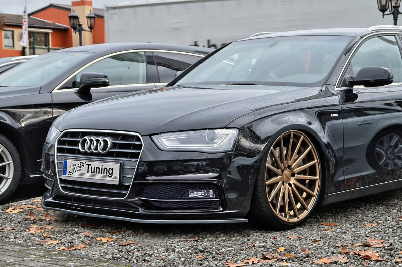CUP Frontspoilerlippe ABS Audi A4 / B8 Facelift S-Line Schwarz Glanz