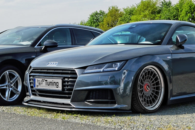 CUP Frontspoilerlippe ABS Audi TT 8S ab Bj.: 2014- Schwarz Glanz